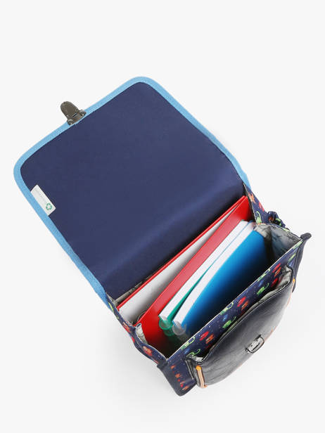 Rugzak Kleuter 1 Compartiment Cameleon Veelkleurig retro SD30 ander zicht 3